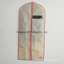 Nonwoven See Through Non-Toxic Suit Cover Garment Bag with Zipper for Promotion